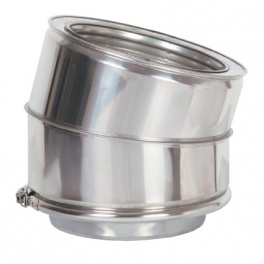 Codo Inox. D.P. 130/15º