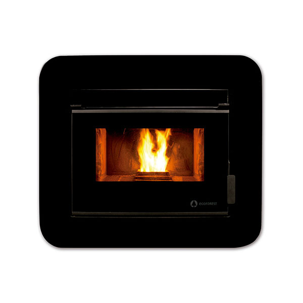Insertable Pellet  ECOFOREST CORDOBA GLASS 12 Kw Canalizable 